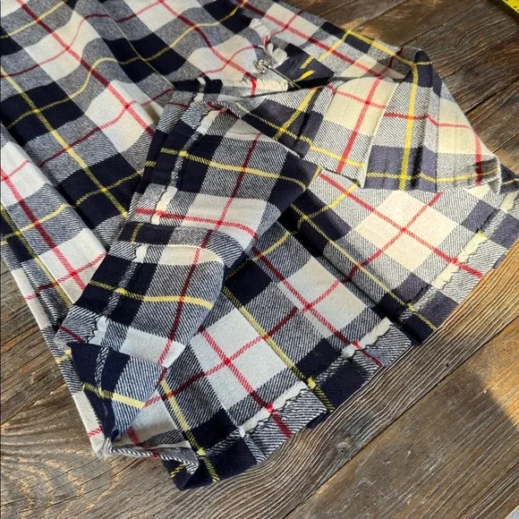 Cobra Kilt vintage tartan plaid wrap kilt midi skirt pinned EVC size XS - Picture 5 of 10